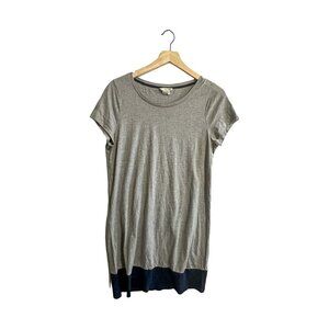 Boden T-shirt  Shift Short Dress, Gray & Navy,  wh766